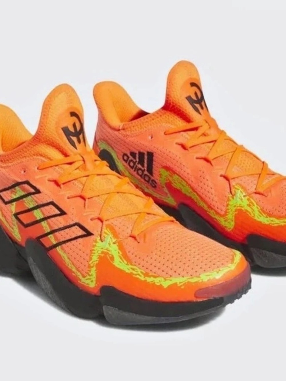 adidas D.O.N. Issue 5 Athletic Shoes US 9.5 Orange & Black